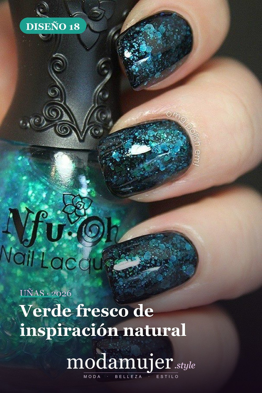 Verde fresco de inspiración natural — 30 ideas de nail art fáciles para 2026: diseños de uñas para principiantes