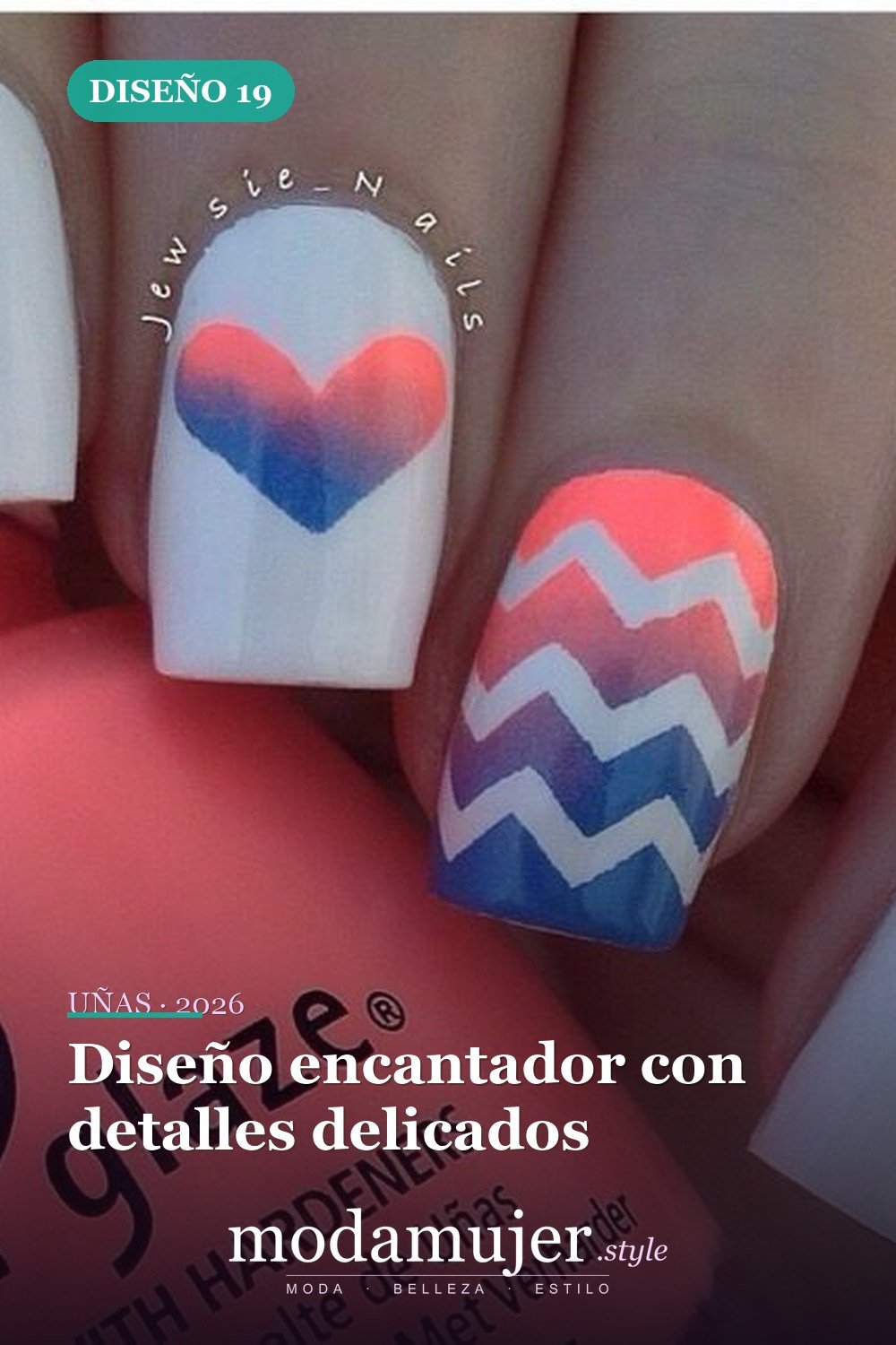 Diseño encantador con detalles delicados — 30 ideas de nail art fáciles para 2026: diseños de uñas para principiantes
