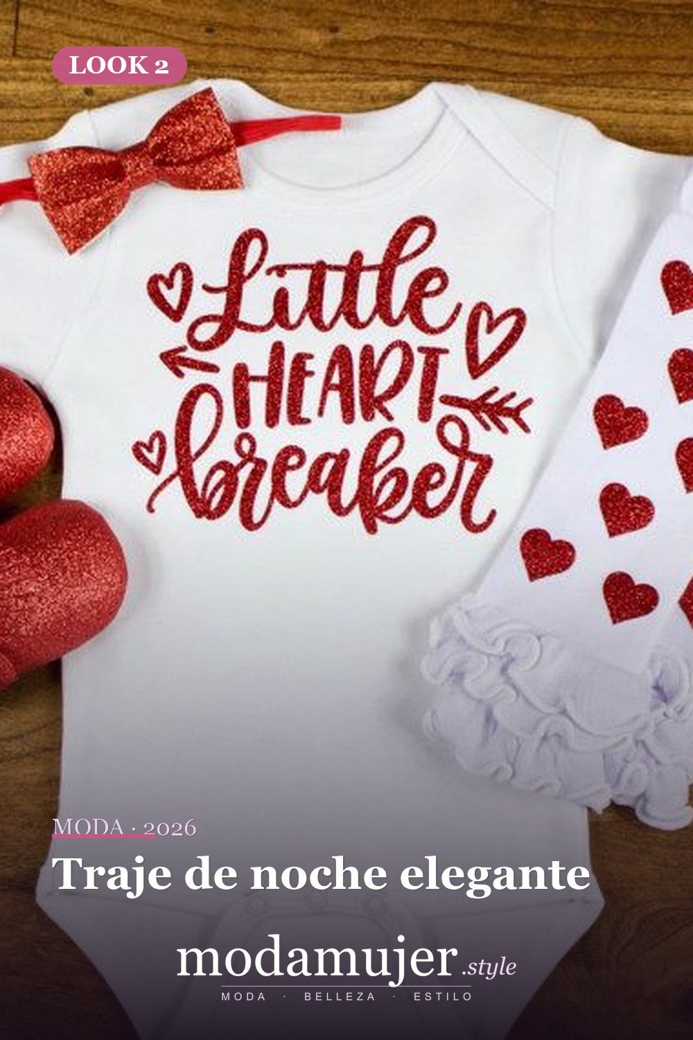 Traje de noche elegante — 30 ideas encantadoras de trajes de San Valentín para damas y niños