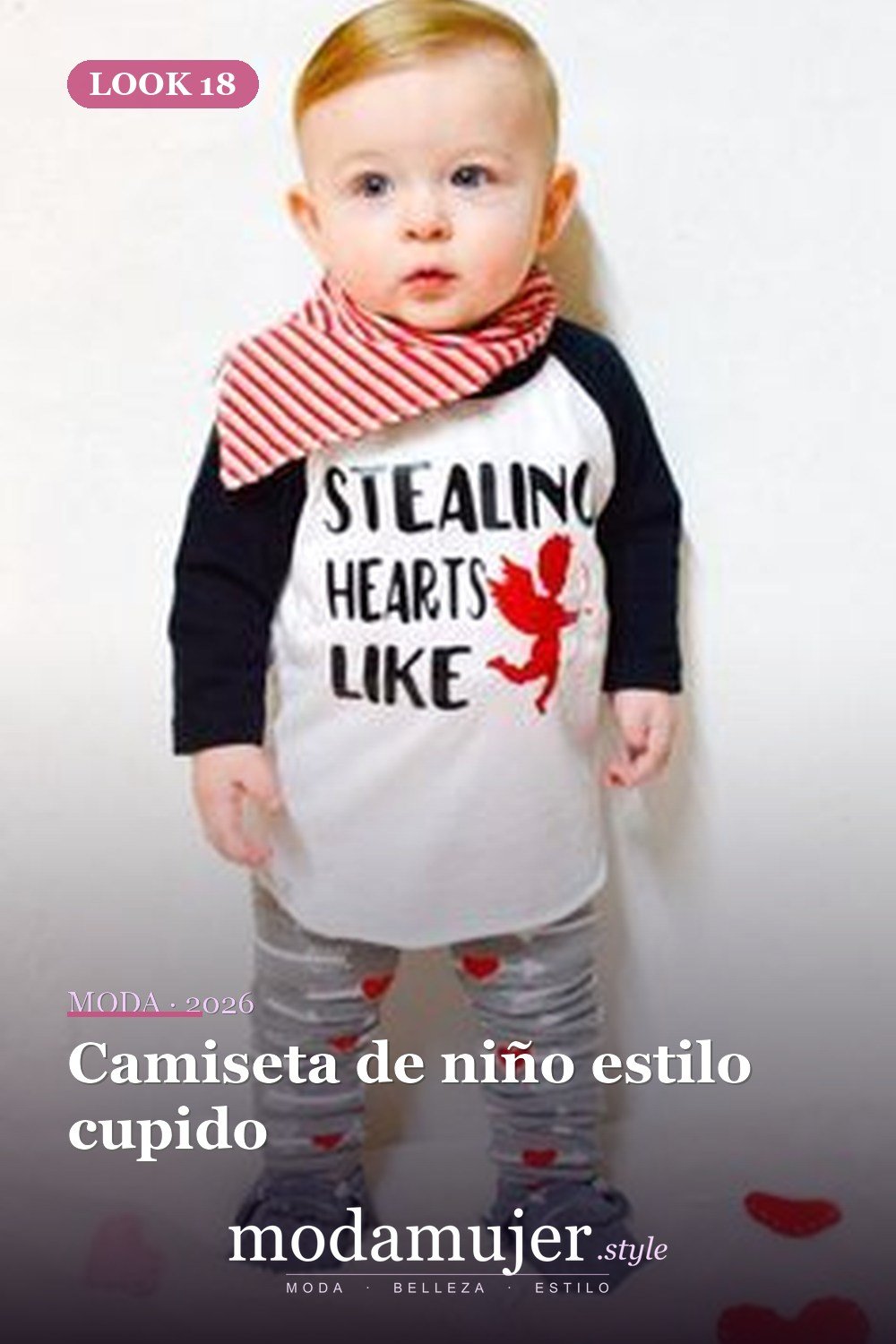 Camiseta de niño estilo cupido — 30 ideas encantadoras de trajes de San Valentín para damas y niños