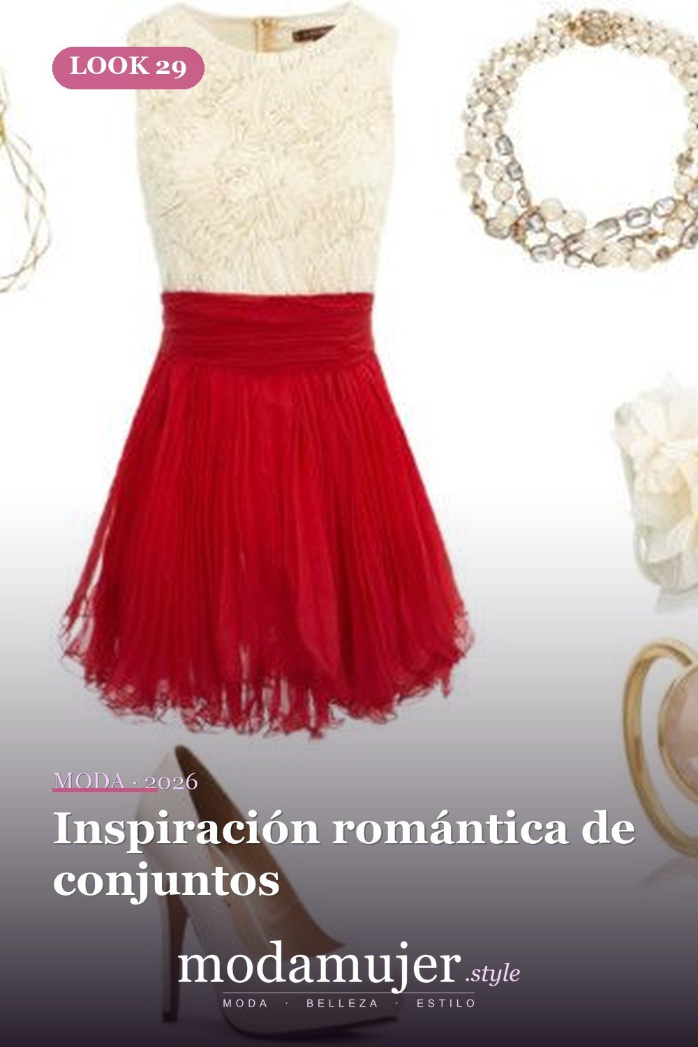 Inspiración romántica de conjuntos — 30 ideas encantadoras de trajes de San Valentín para damas y niños