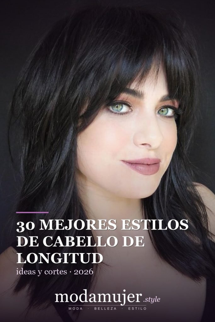 30 mejores estilos de cabello de longitud media con flequillo - ModaMujer