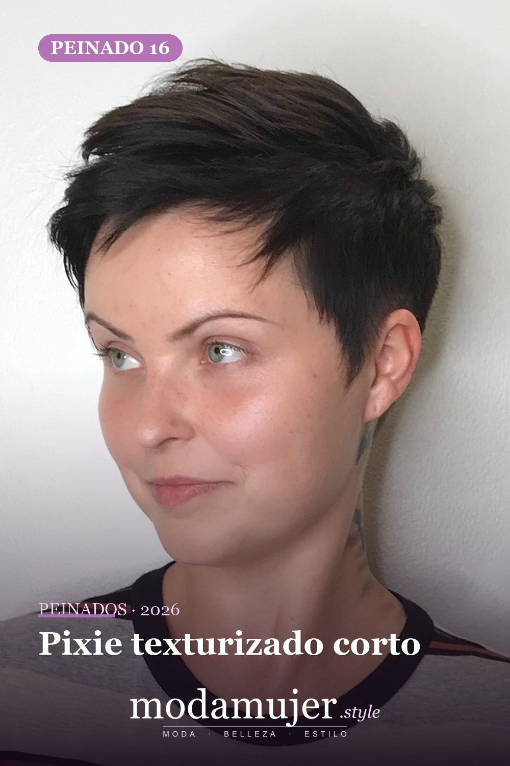 Pixie texturizado corto — 30 mejores peinados para grandes frentes que definitivamente funcionan