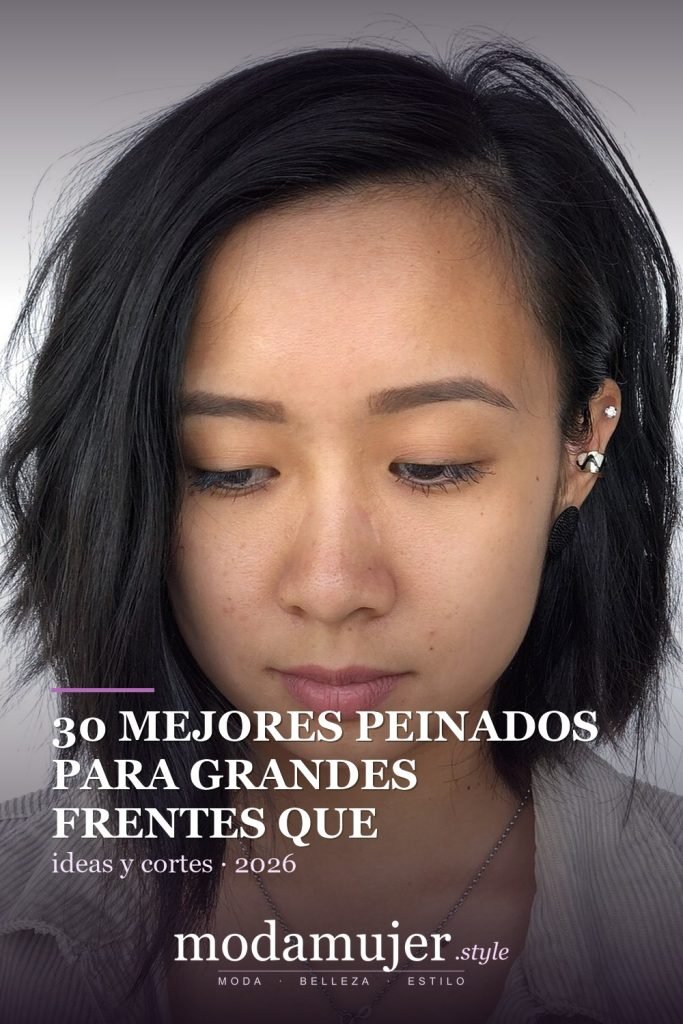 30 mejores peinados para grandes frentes que definitivamente funcionan - ModaMujer