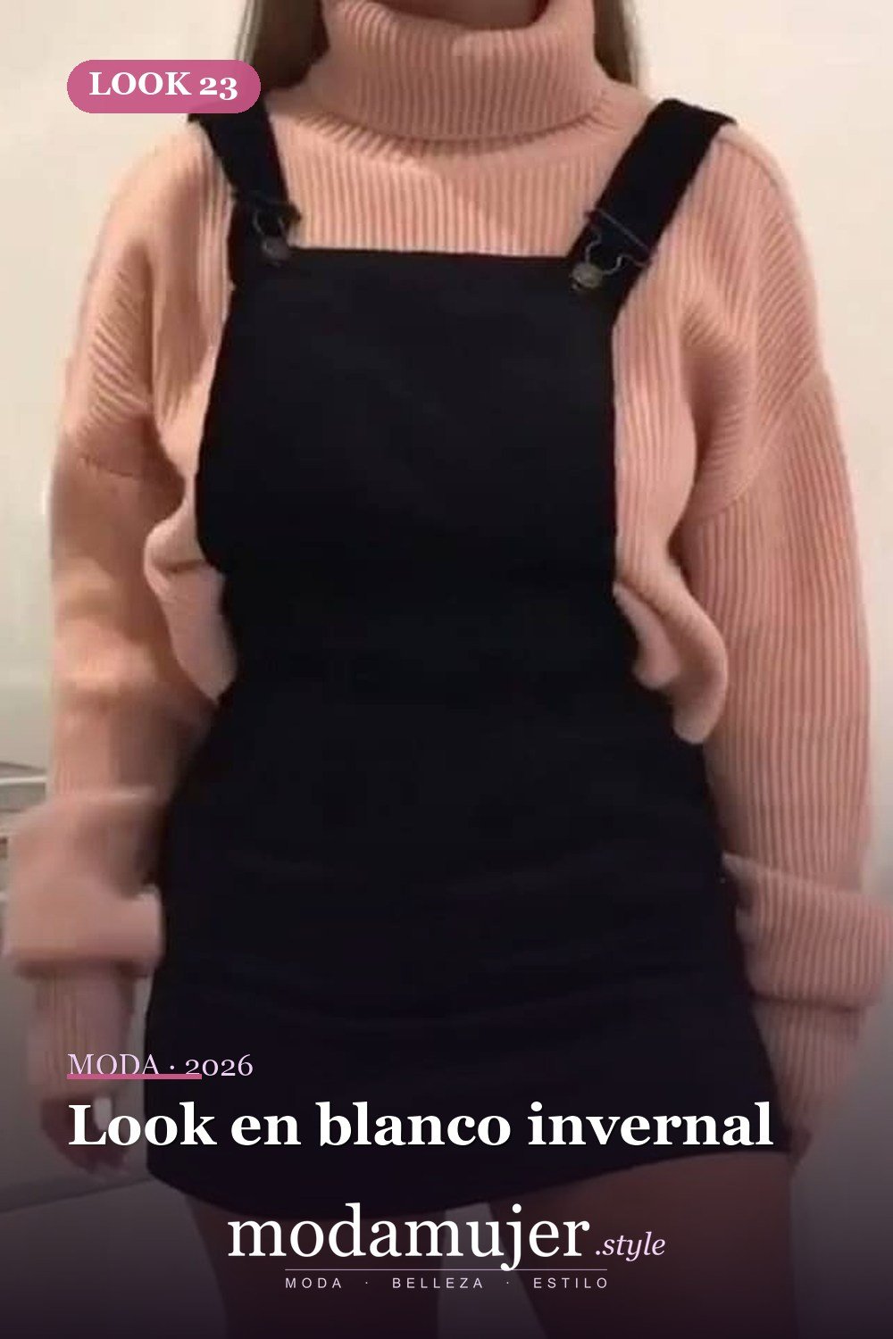Look en blanco invernal — 31 trajes de moda casual de invierno lindos para chica adolescente 2026