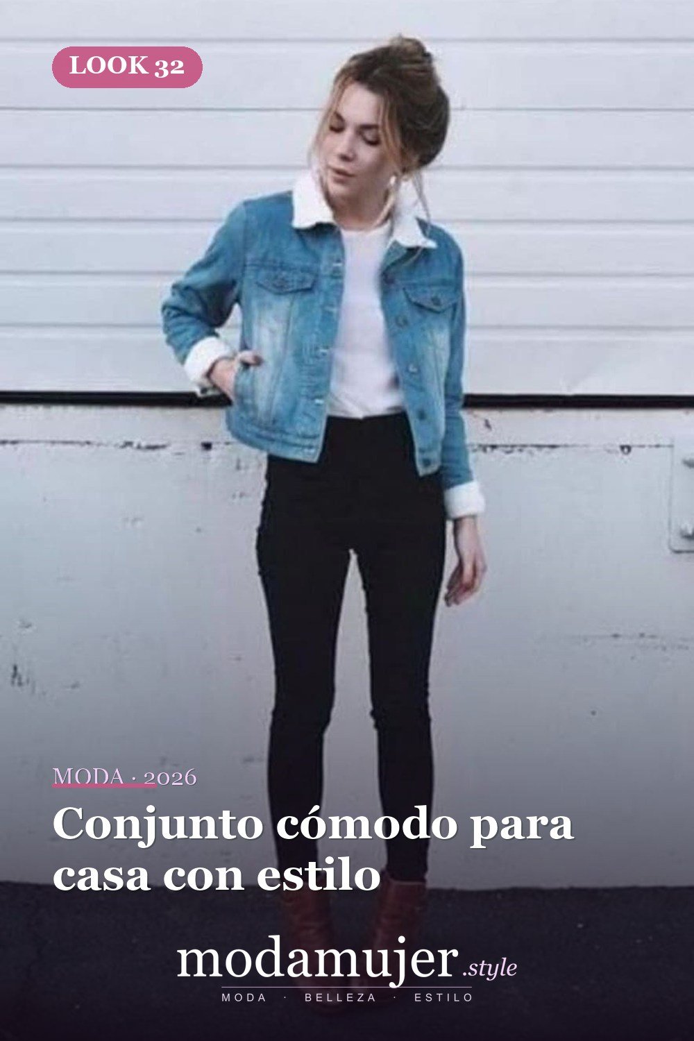 Conjunto cómodo para casa con estilo — 31 trajes de moda casual de invierno lindos para chica adolescente 2026