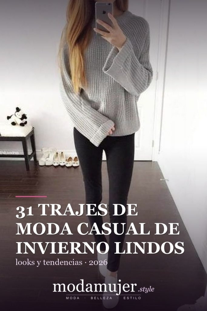 31 trajes de moda casual de invierno lindos para chica adolescente 2026 - ModaMujer