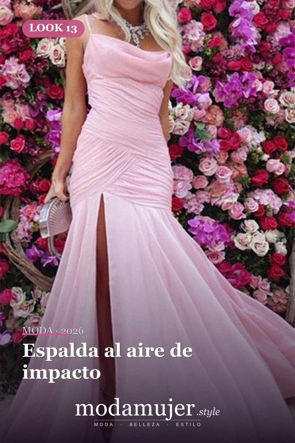 Espalda al aire de impacto — 32 vestidos de fiesta de gasa que disfrutarás