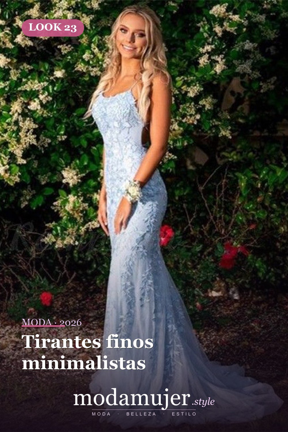 Tirantes finos minimalistas — 32 vestidos de fiesta de gasa que disfrutarás