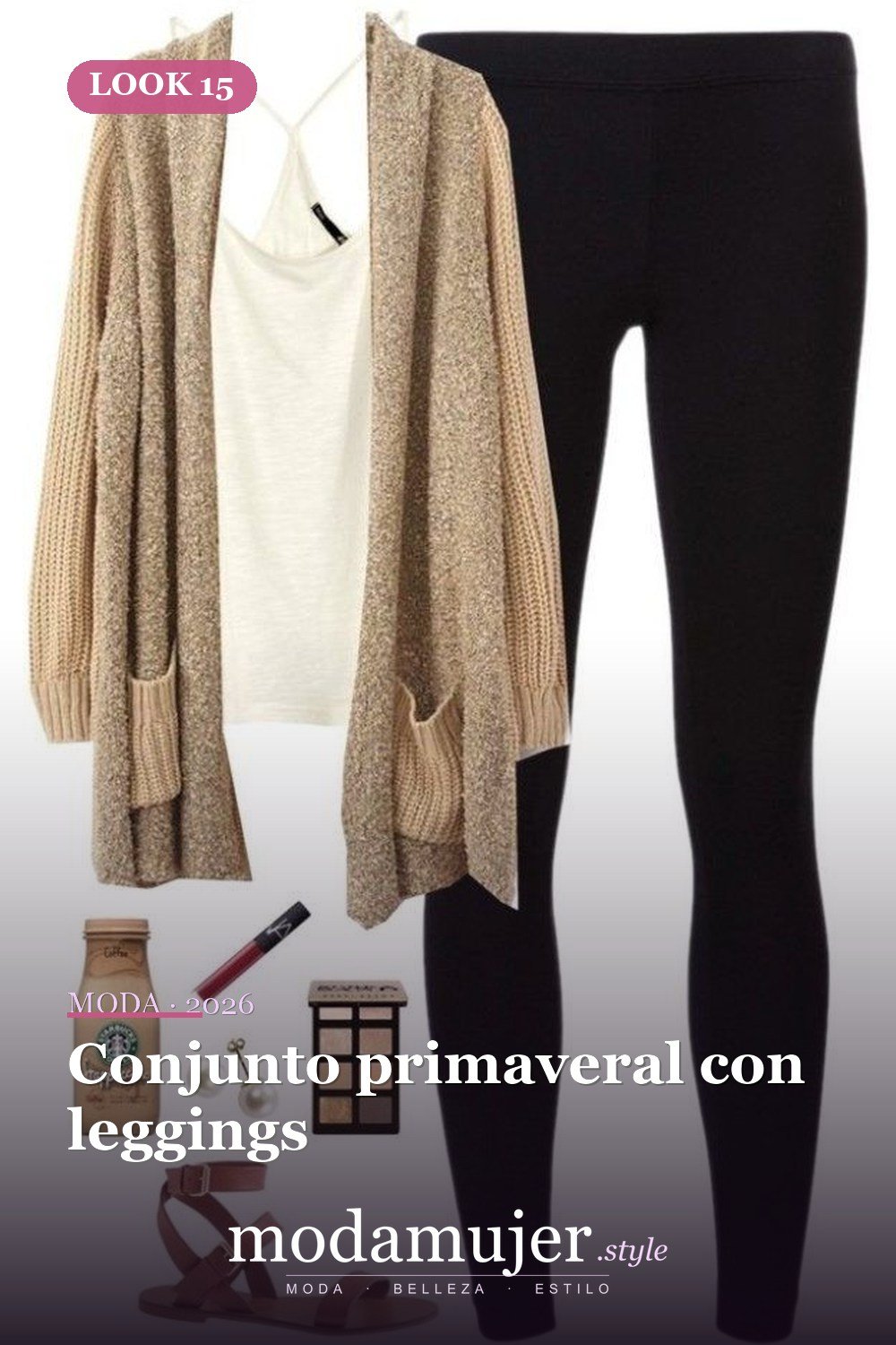 Conjunto primaveral con leggings — 33 Outfits Casuales Más Populares Para Mejorar Tu Estilo