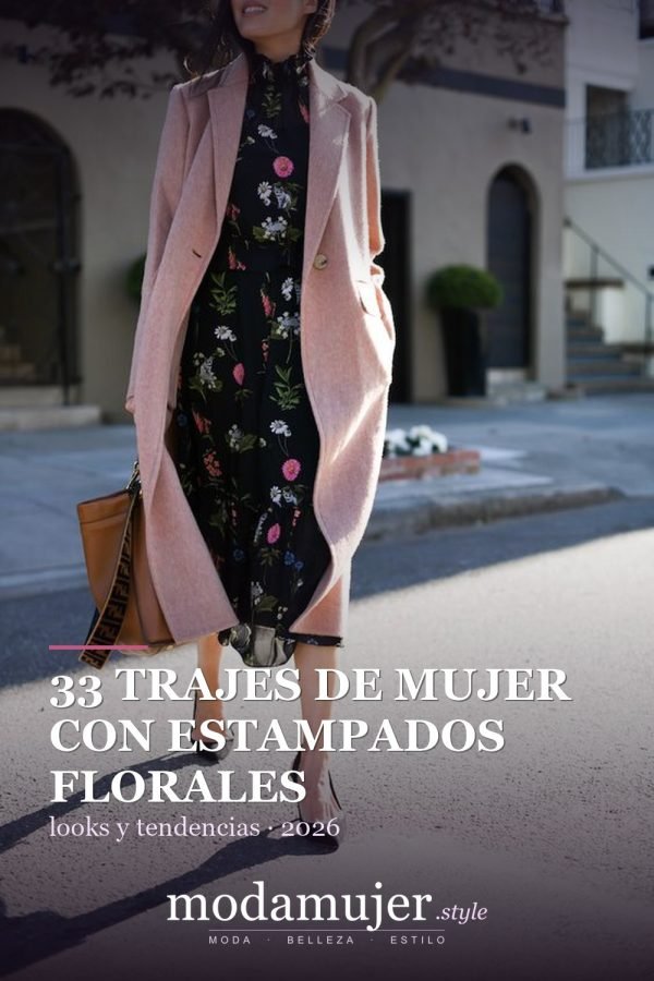 33 trajes de mujer con estampados florales para la oficina