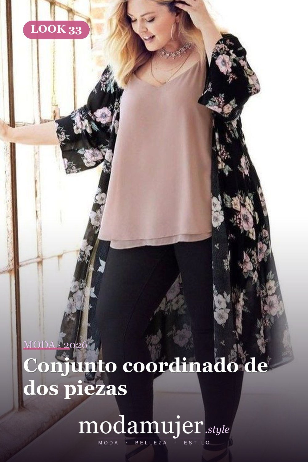Conjunto coordinado de dos piezas — 35 ideas de trajes casuales de primavera para mujeres de talla grande