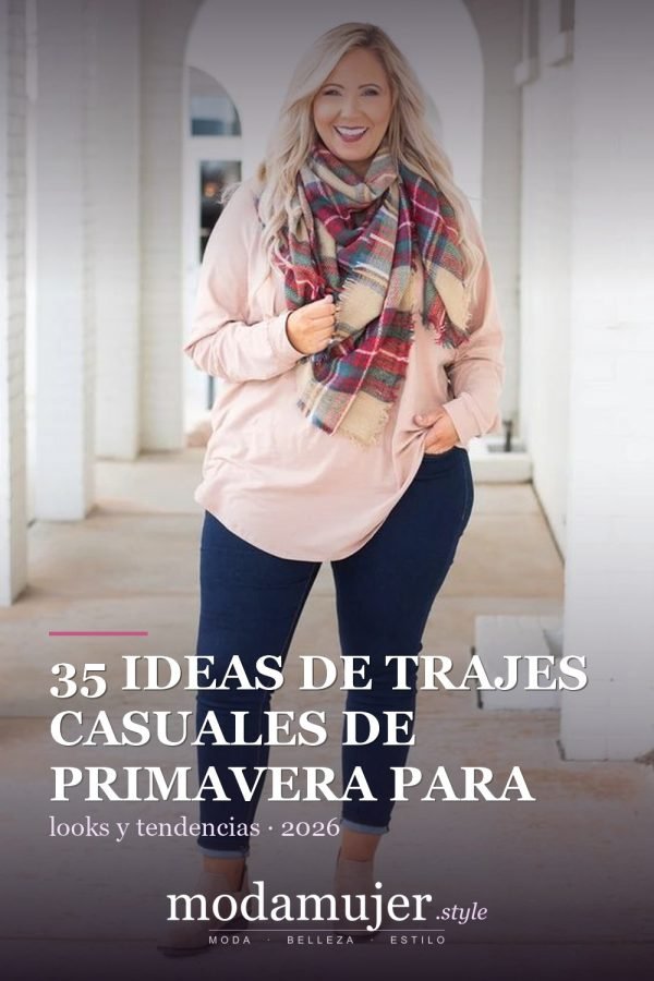 35 ideas de trajes casuales de primavera para mujeres de talla grande