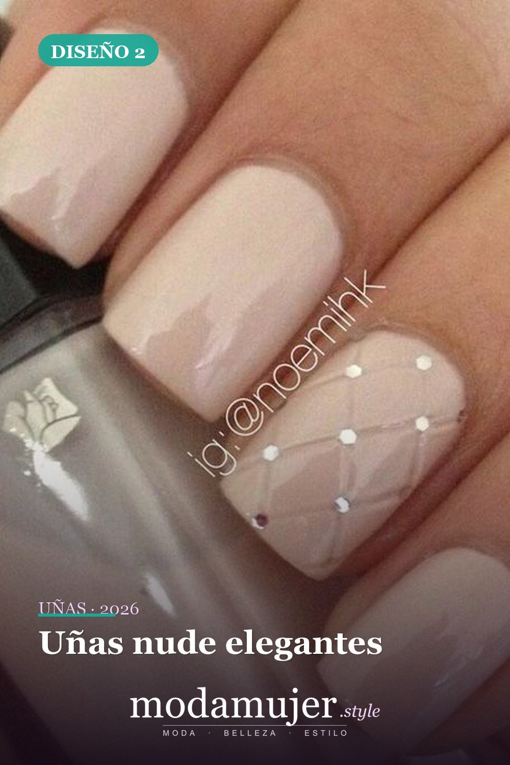 Uñas nude elegantes — 35 ideas de uñas de boda glamorosas para 2026: los mejores diseños de novia