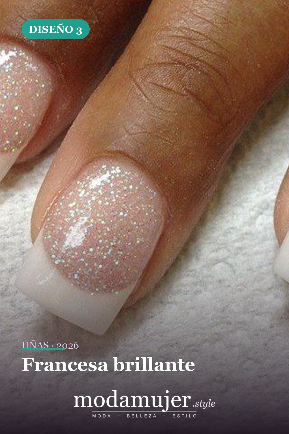 Francesa brillante — 35 ideas de uñas de boda glamorosas para 2026: los mejores diseños de novia