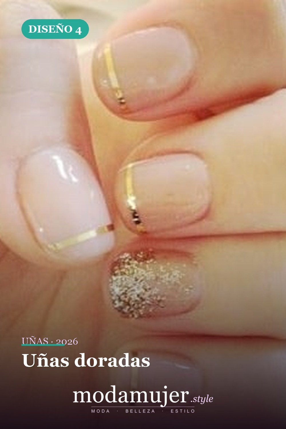 Uñas doradas — 35 ideas de uñas de boda glamorosas para 2026: los mejores diseños de novia