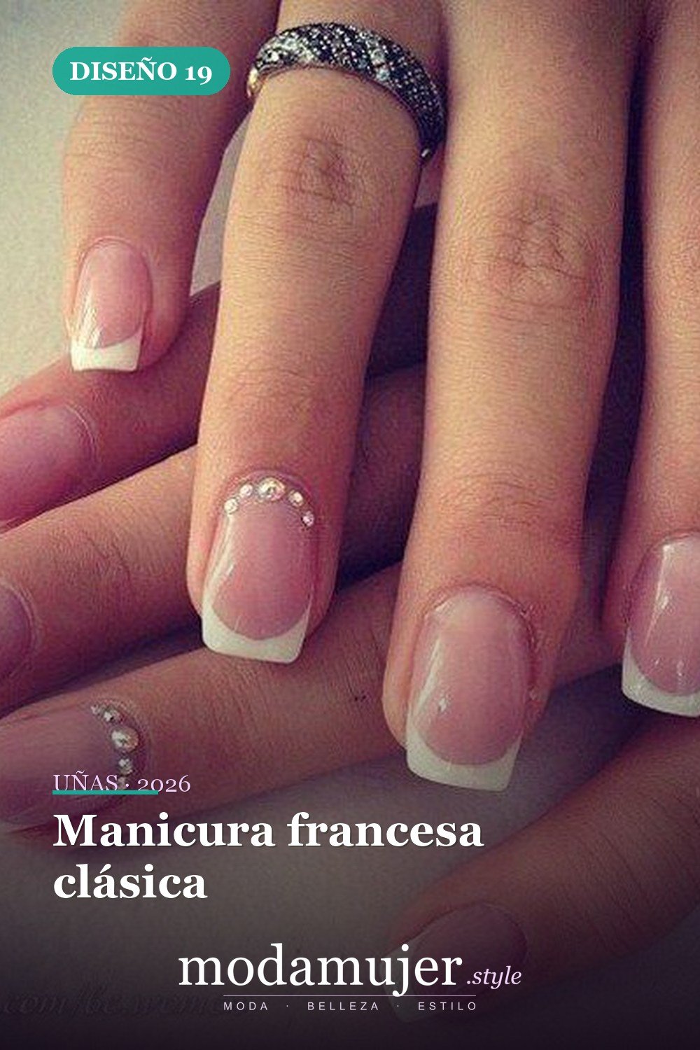 Manicura francesa clásica — 35 ideas de uñas de boda glamorosas para 2026: los mejores diseños de novia