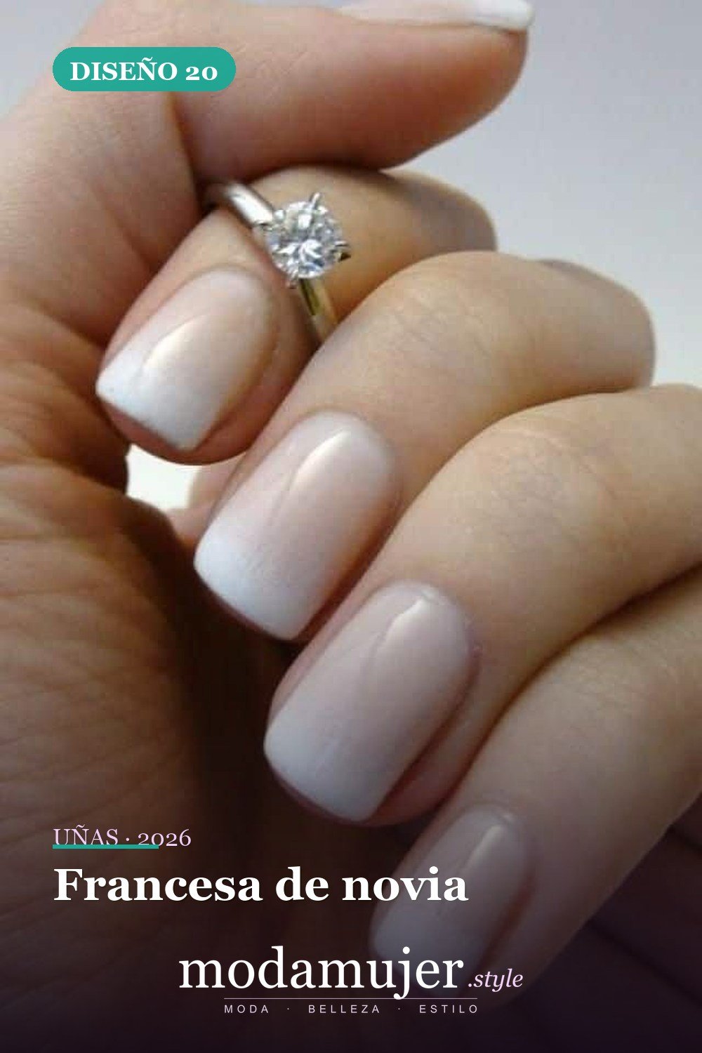 Francesa de novia — 35 ideas de uñas de boda glamorosas para 2026: los mejores diseños de novia