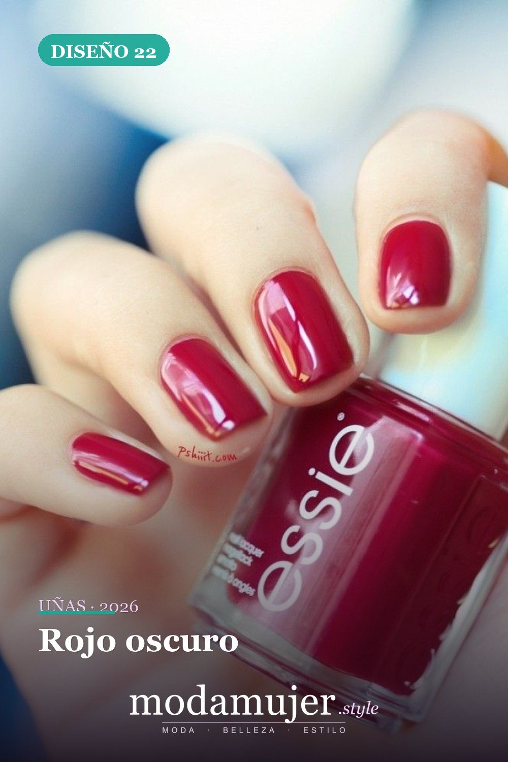 Rojo oscuro — 35 ideas de uñas de boda glamorosas para 2026: los mejores diseños de novia