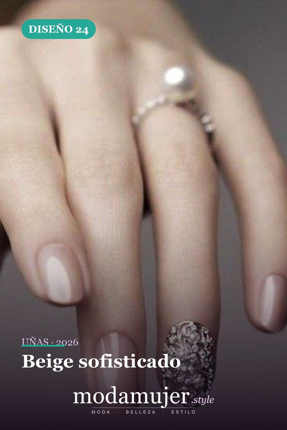 Beige sofisticado — 35 ideas de uñas de boda glamorosas para 2026: los mejores diseños de novia
