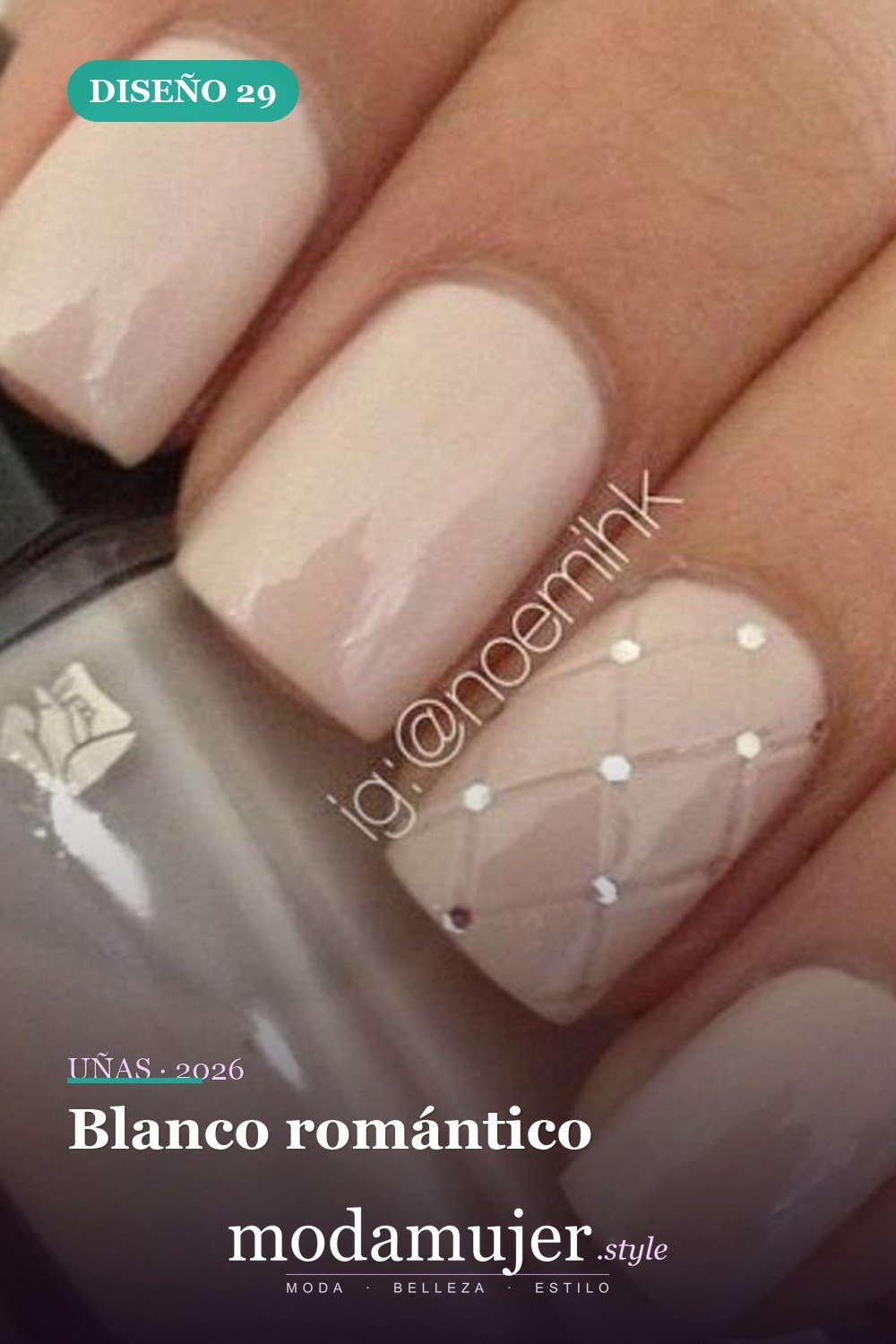 Blanco romántico — 35 ideas de uñas de boda glamorosas para 2026: los mejores diseños de novia