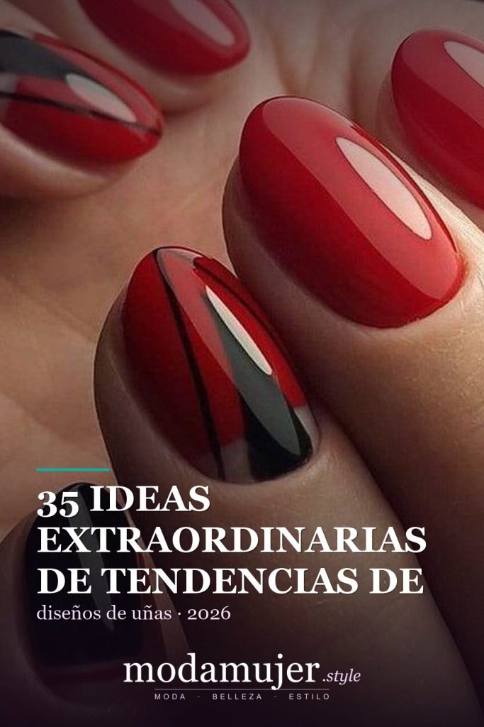 35 ideas extraordinarias de tendencias de uñas rojas para 2026 - ModaMujer