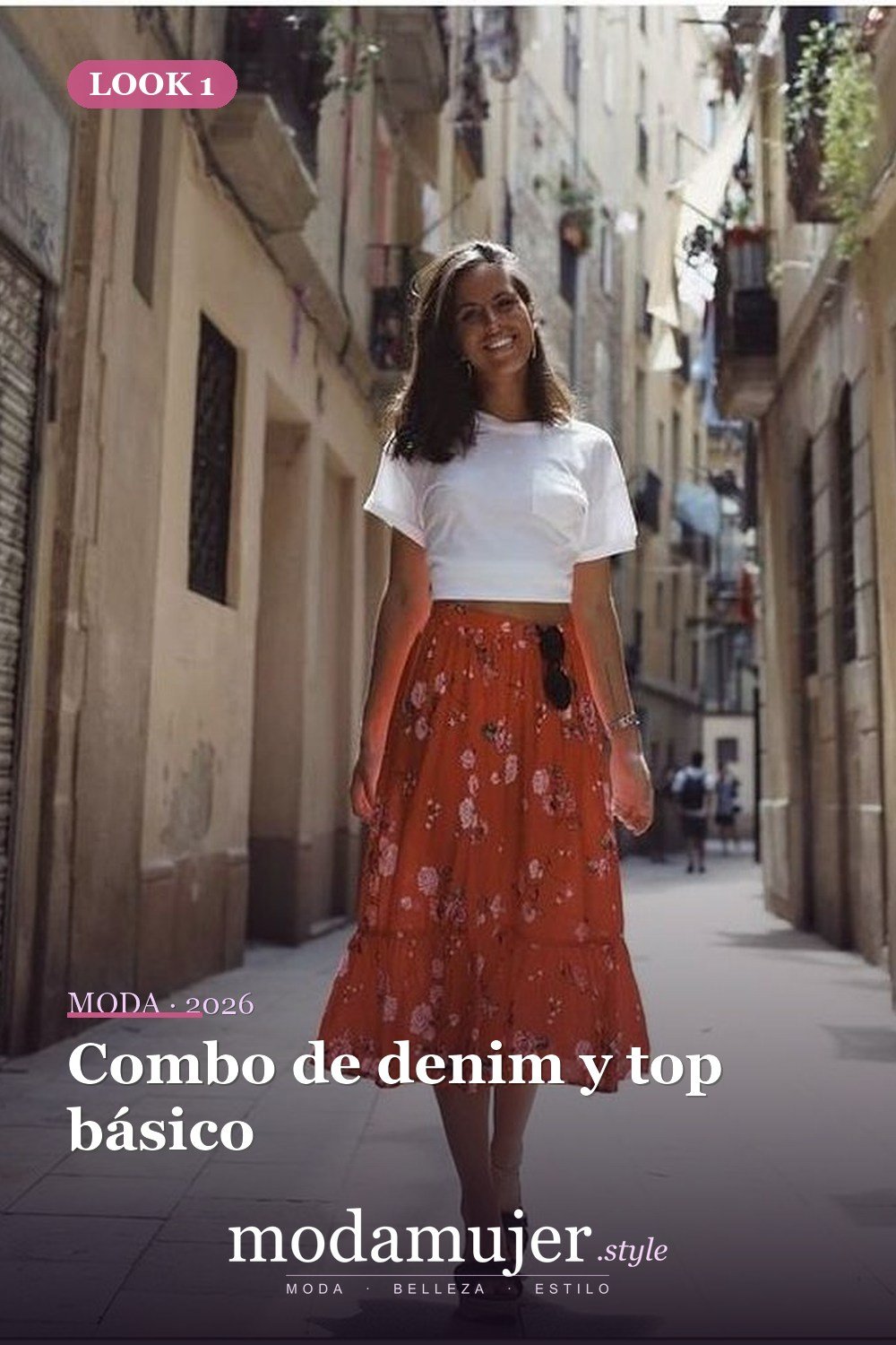Combo de denim y top básico — 35 mejores conjuntos casuales de primavera para que las mujeres se vean lindas