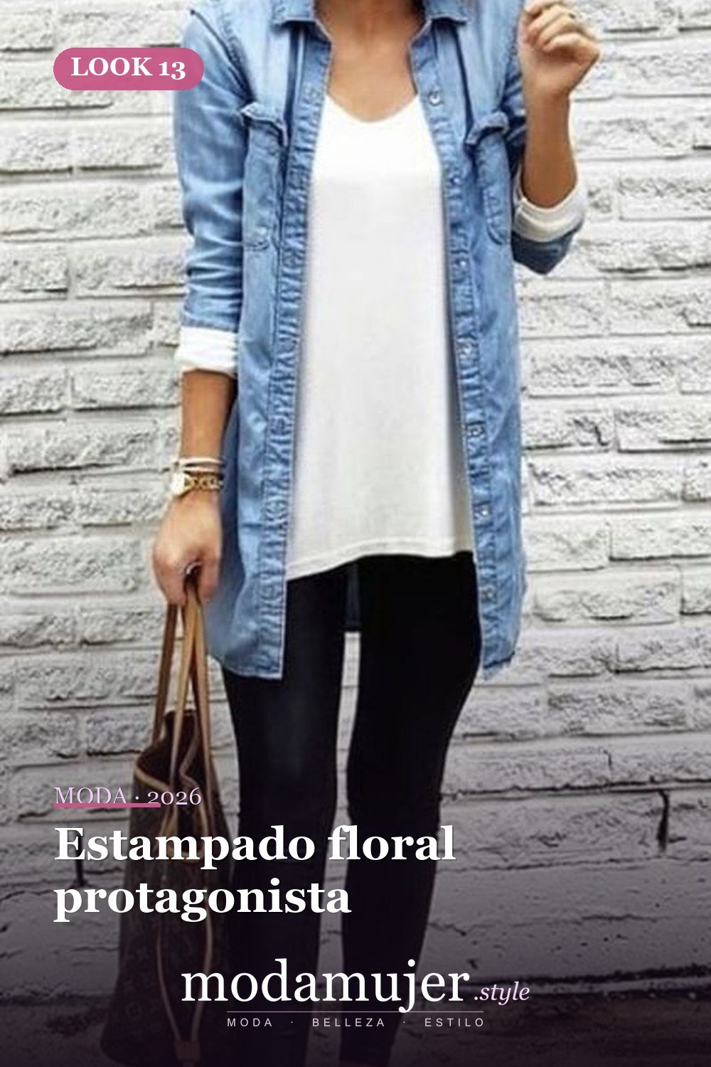 Estampado floral protagonista — 35 mejores conjuntos casuales de primavera para que las mujeres se vean lindas