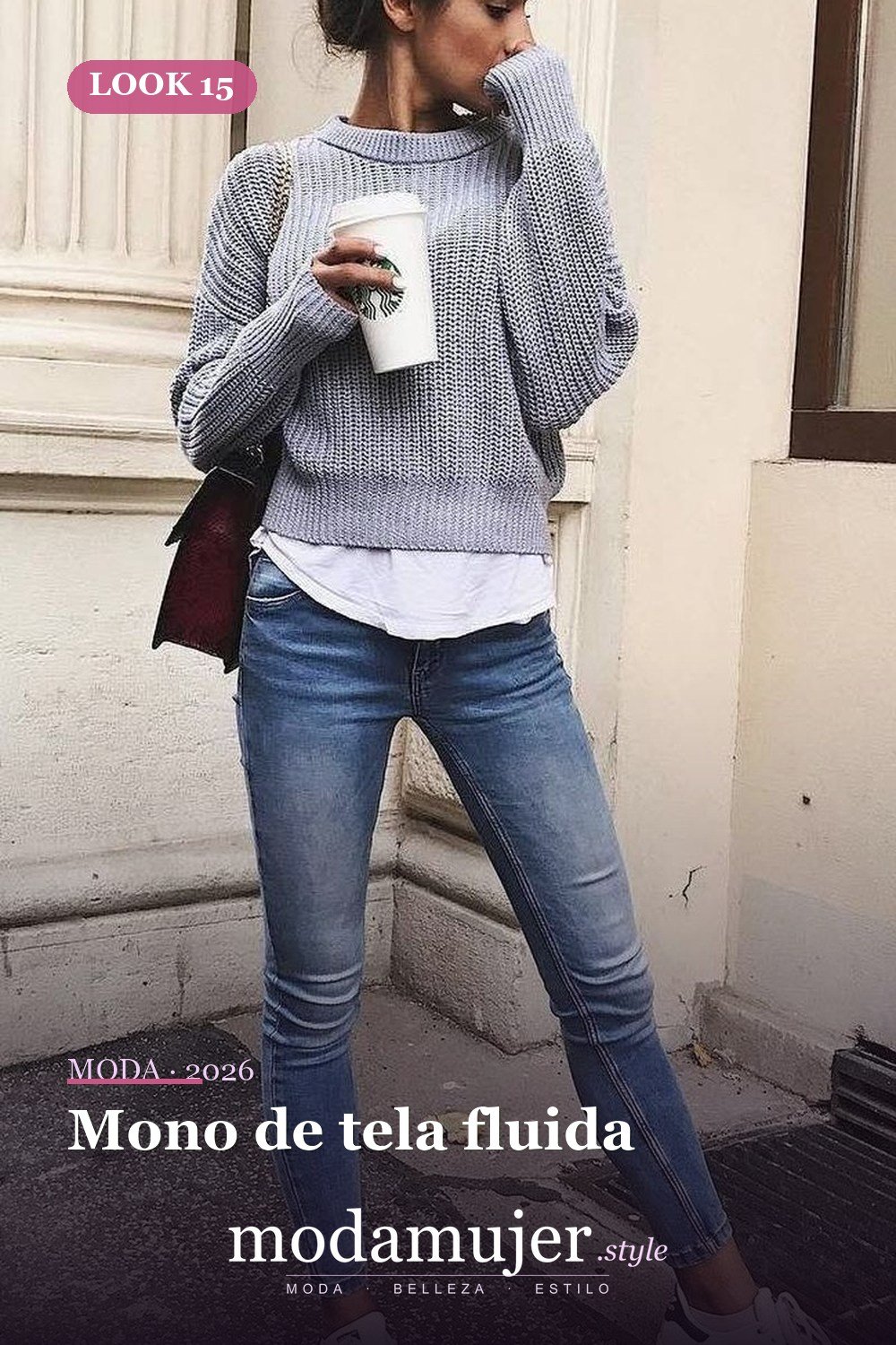Mono de tela fluida — 35 mejores conjuntos casuales de primavera para que las mujeres se vean lindas