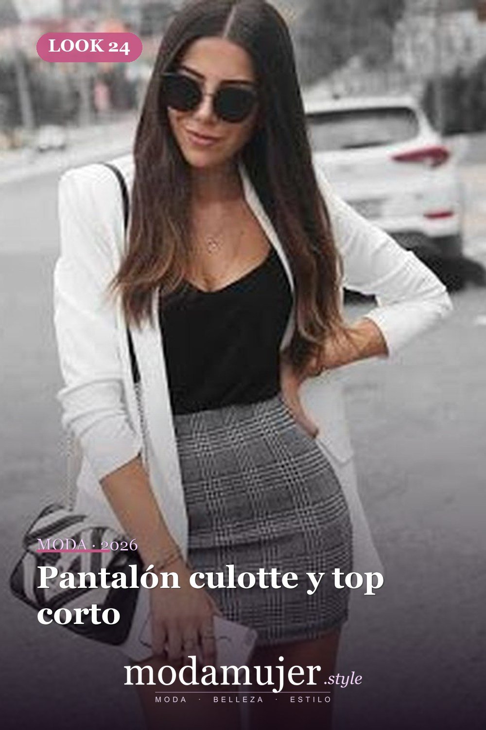 Pantalón culotte y top corto — 35 mejores conjuntos casuales de primavera para que las mujeres se vean lindas