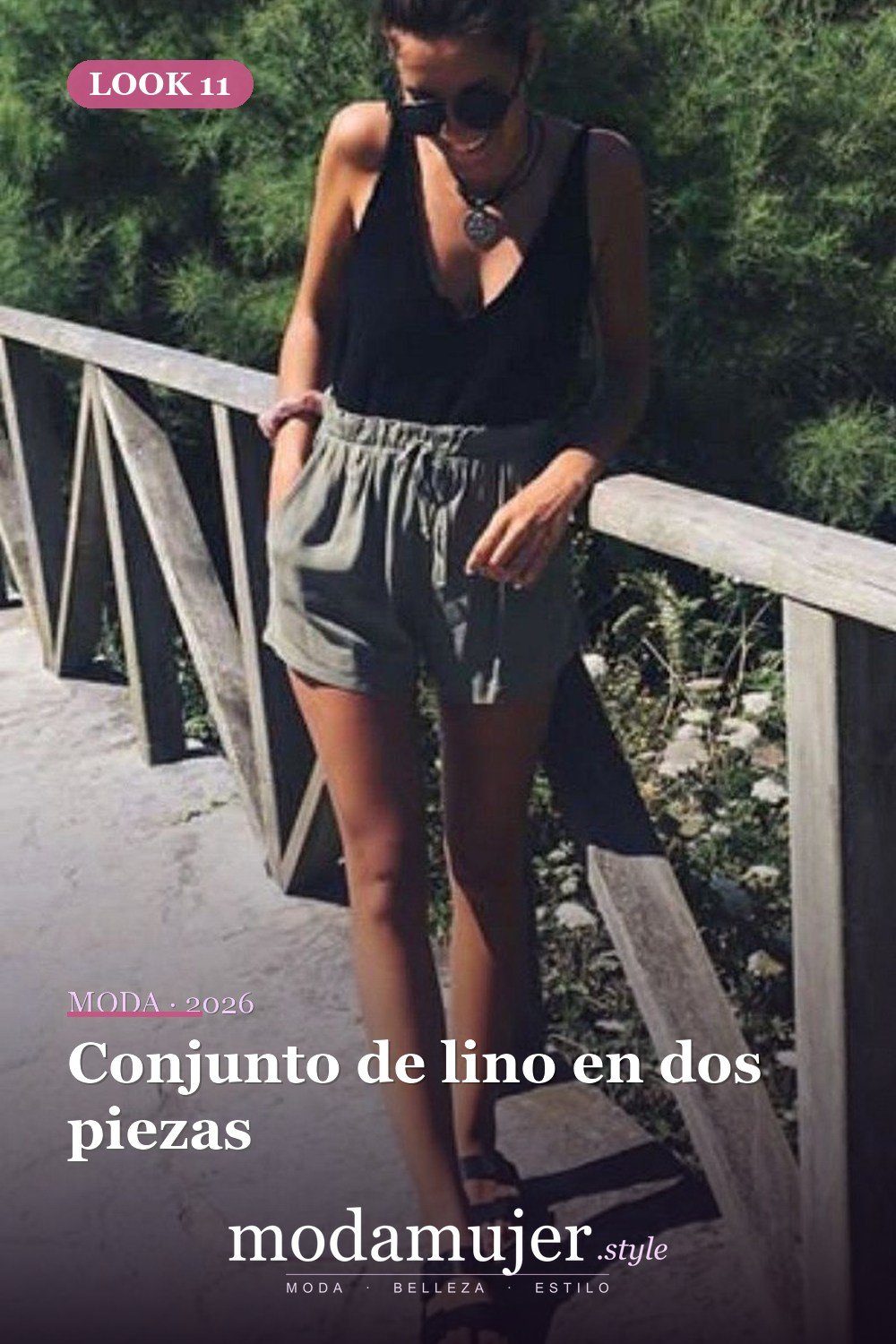Conjunto de lino en dos piezas — 35 ideas de trajes casuales populares este verano