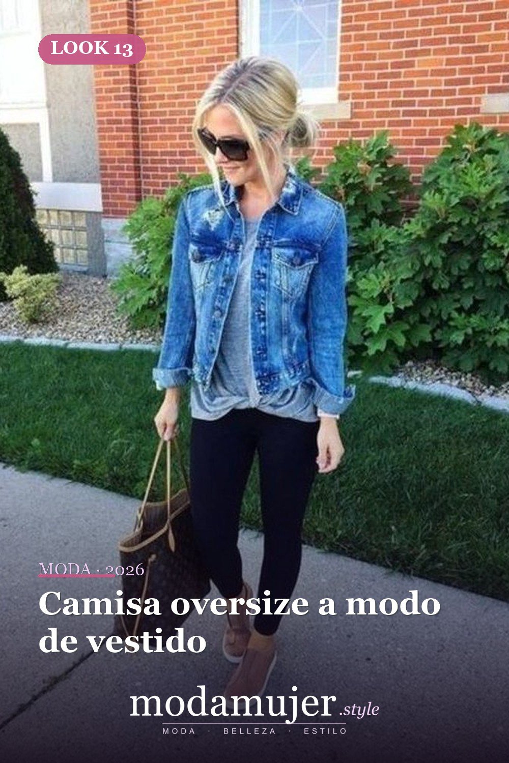 Camisa oversize a modo de vestido — 35 ideas de trajes casuales populares este verano