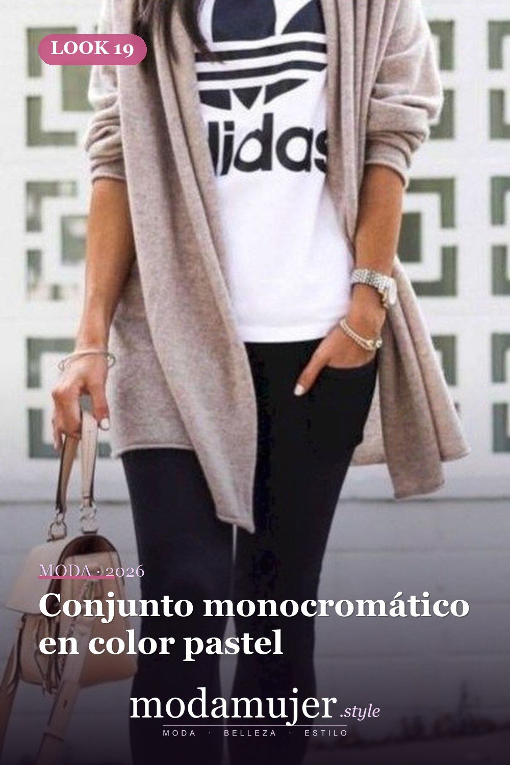 Conjunto monocromático en color pastel — 35 ideas de trajes casuales populares este verano