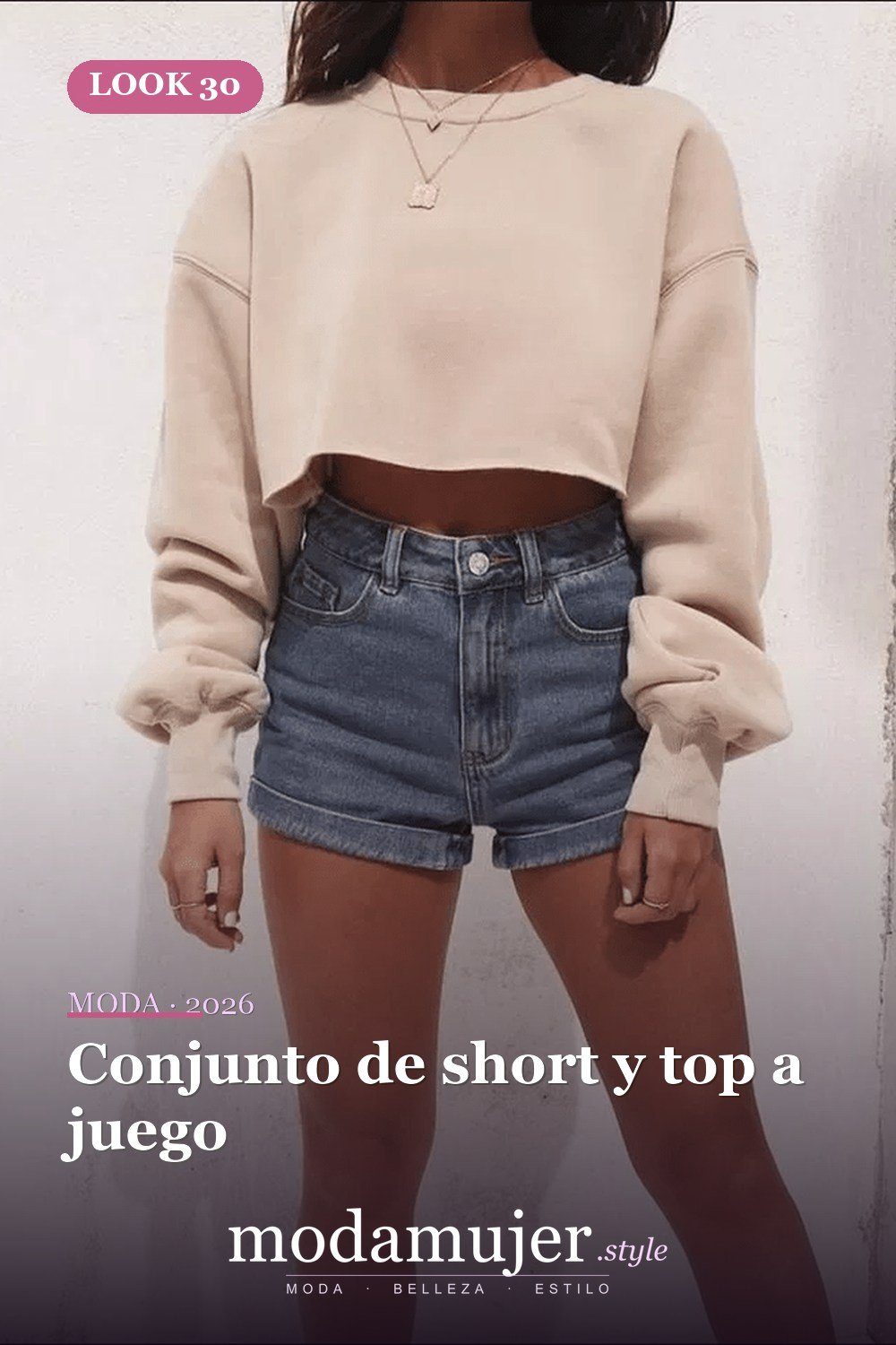 Conjunto de short y top a juego — 35 ideas de trajes casuales populares este verano