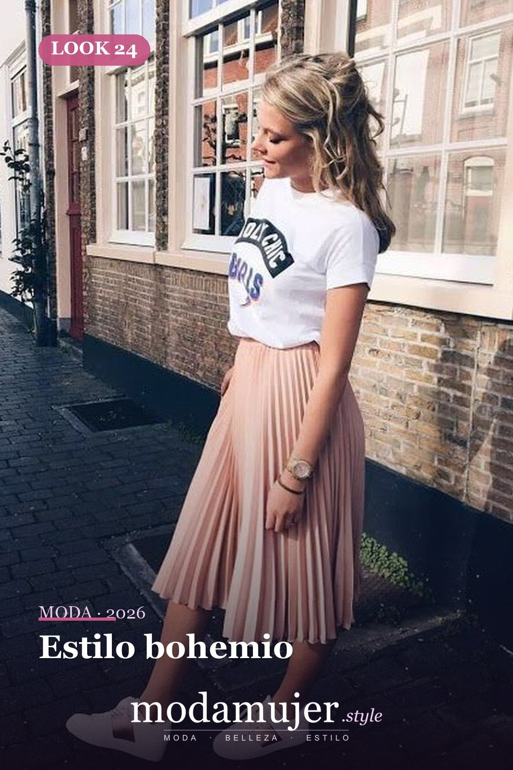 Estilo bohemio — 35 trajes casuales de primavera para mujer con faldas midi