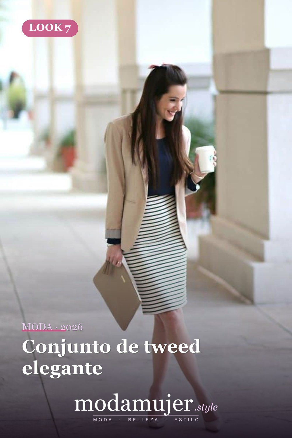 Conjunto de tweed elegante — 35 trajes de oficina profesionales y elegantes para mujeres