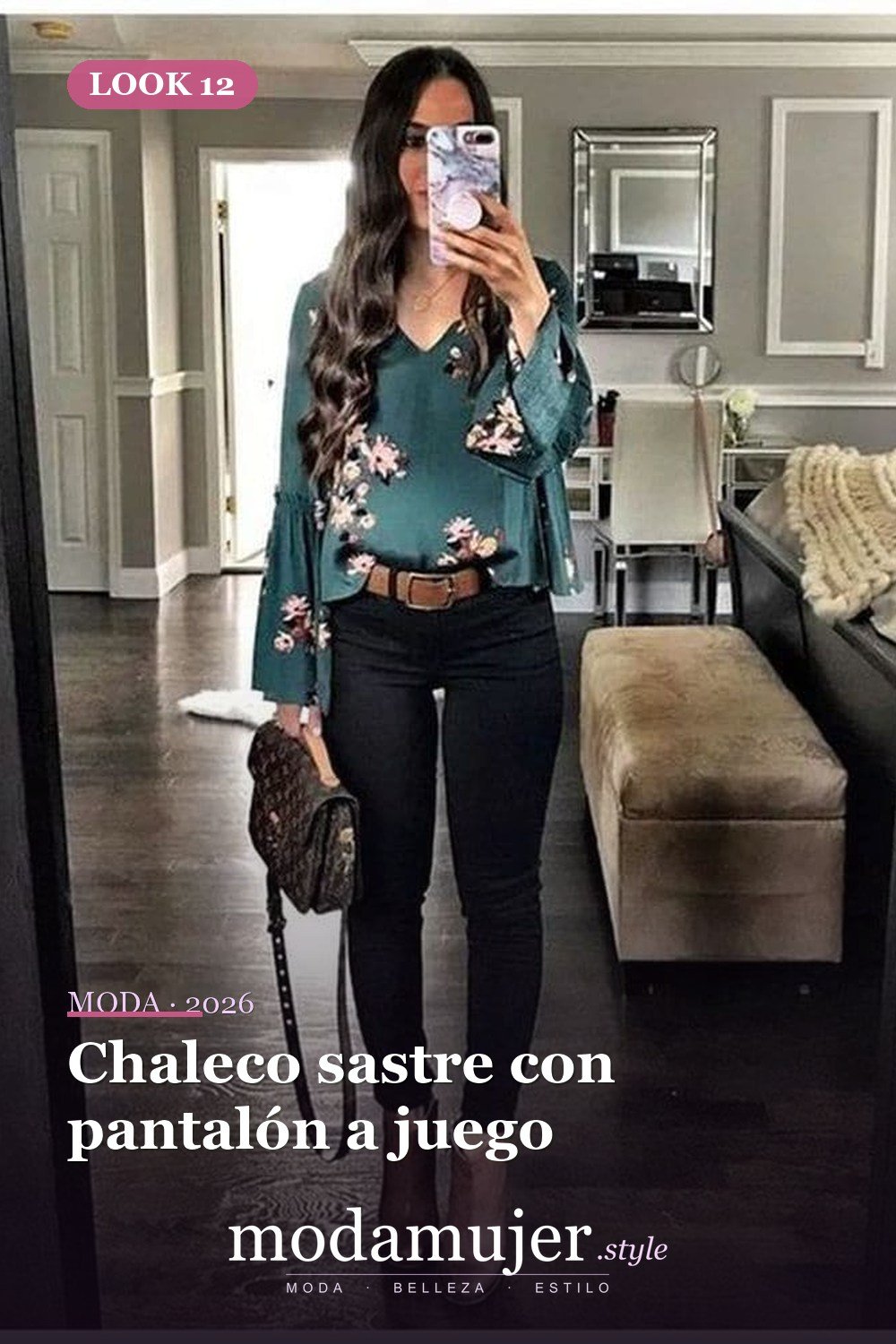 Chaleco sastre con pantalón a juego — 35 trajes de oficina profesionales y elegantes para mujeres