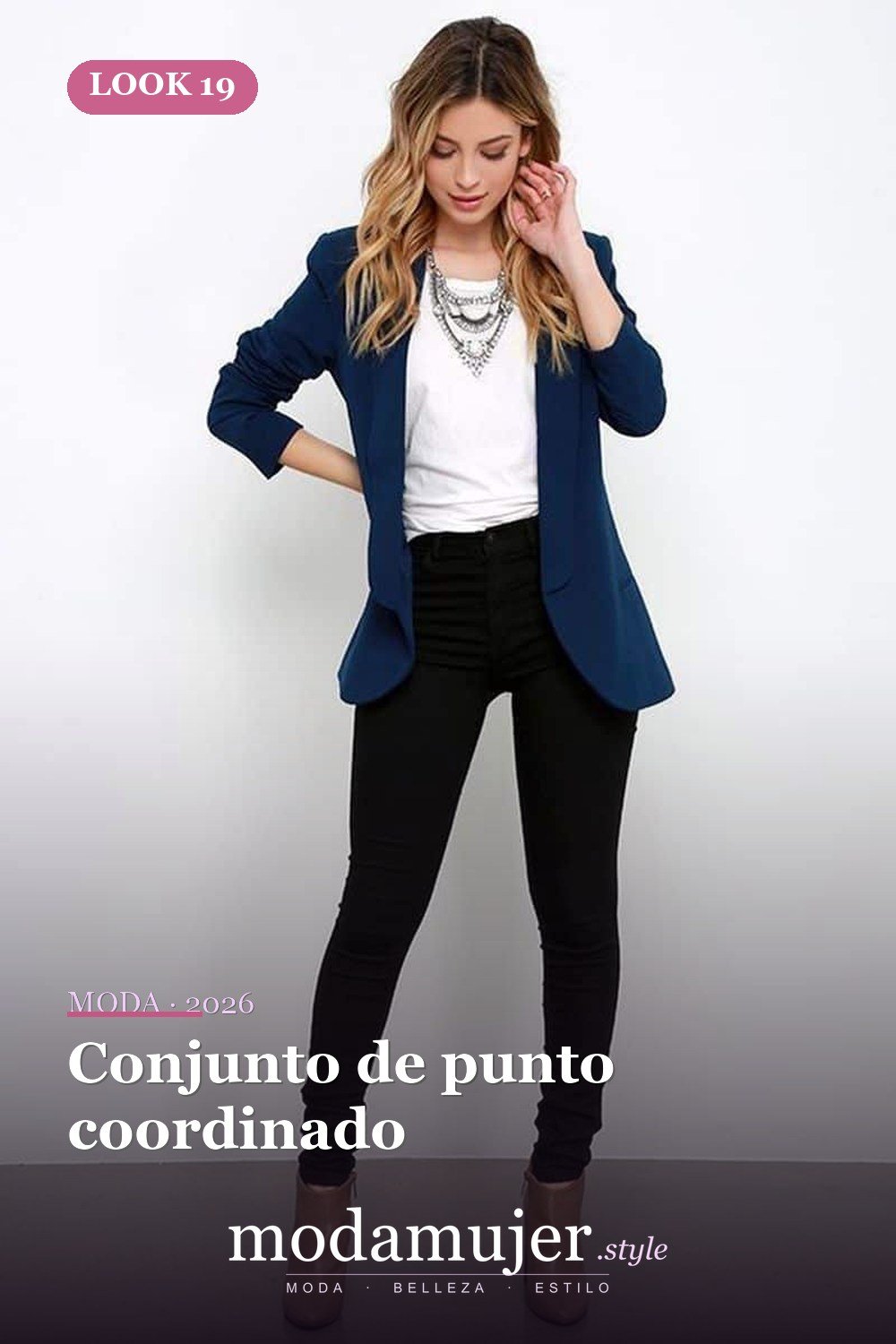 Conjunto de punto coordinado — 35 trajes de oficina profesionales y elegantes para mujeres