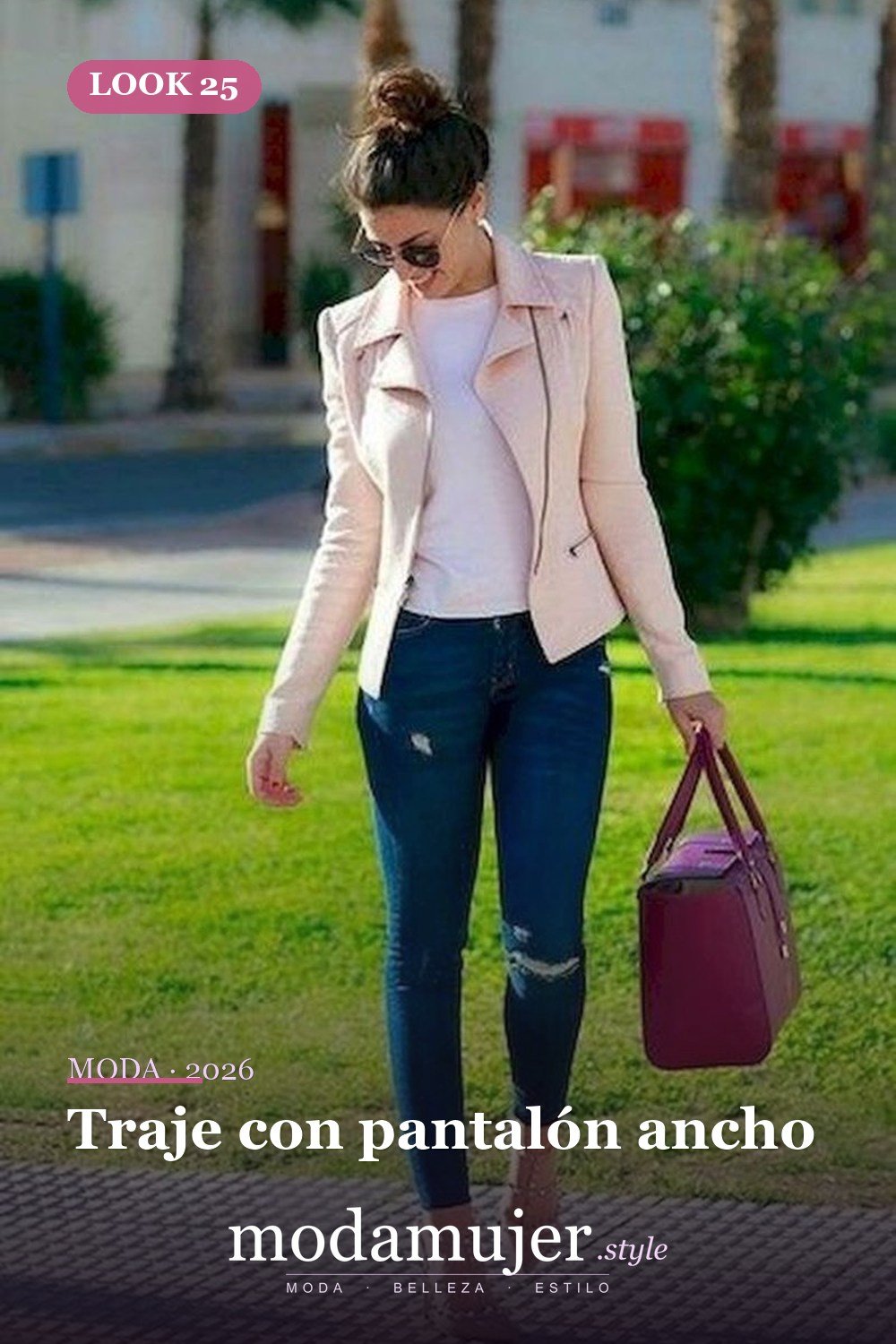 Traje con pantalón ancho — 35 trajes de oficina profesionales y elegantes para mujeres