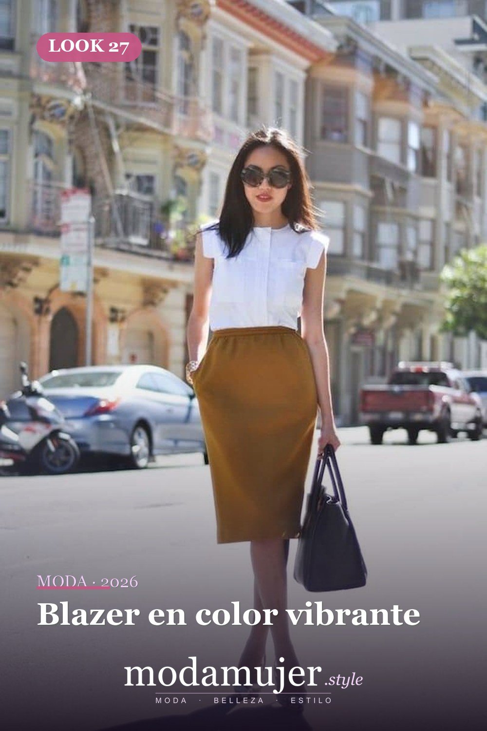Blazer en color vibrante — 35 trajes de oficina profesionales y elegantes para mujeres