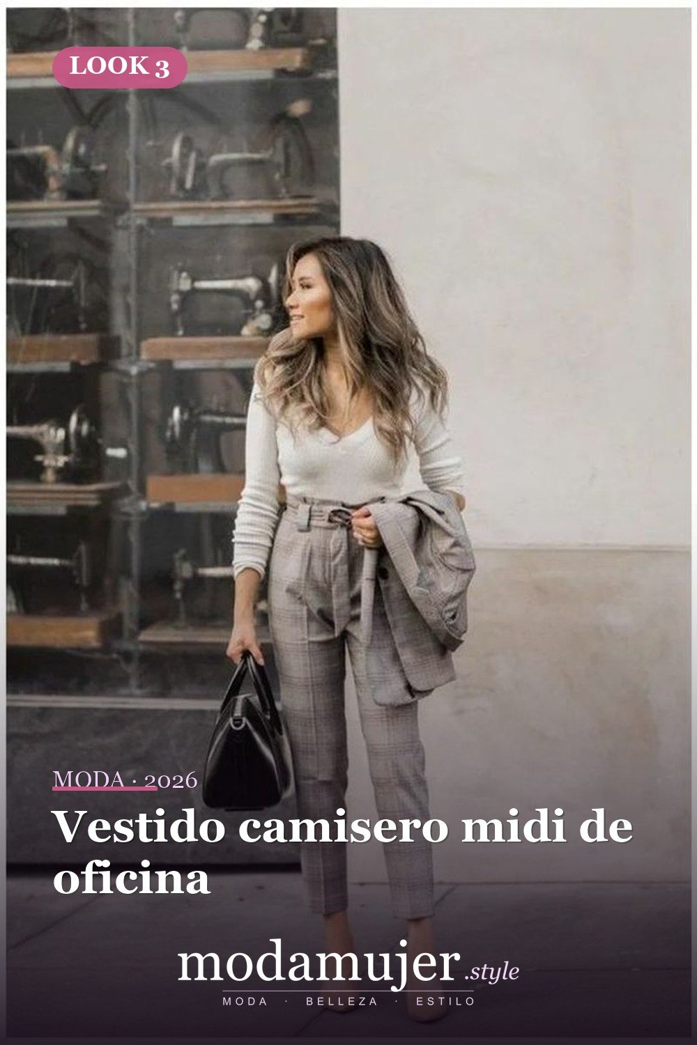 Vestido camisero midi de oficina — 35 trajes de trabajo profesionales de verano para mujeres profesionales