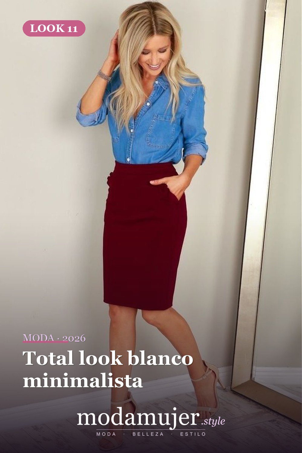 Total look blanco minimalista — 35 trajes de trabajo profesionales de verano para mujeres profesionales