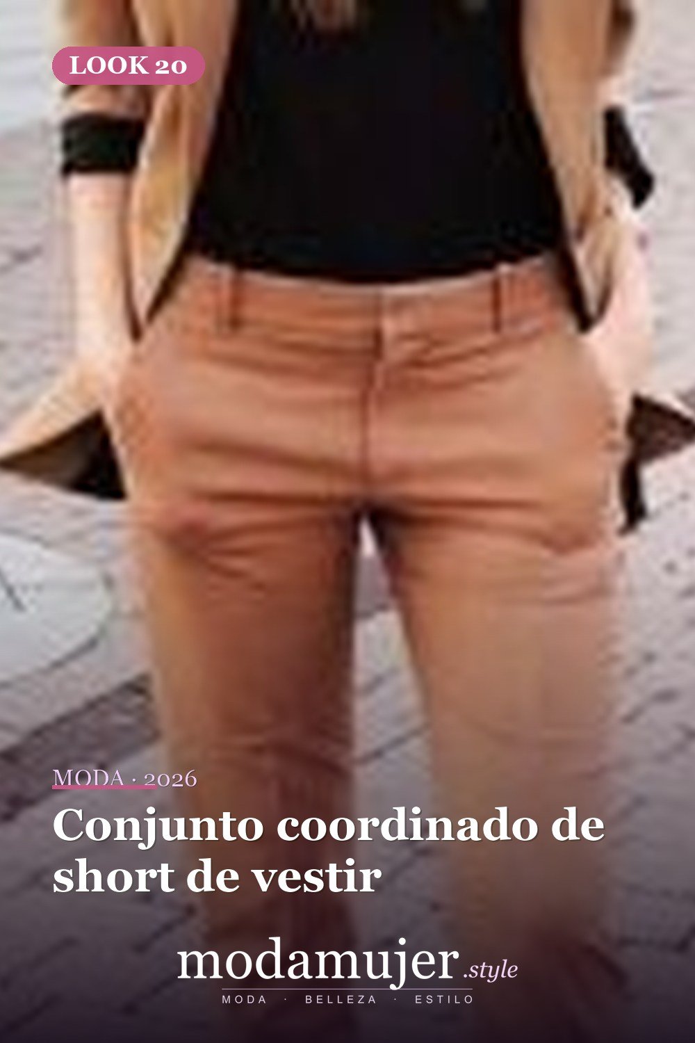 Conjunto coordinado de short de vestir — 35 trajes de trabajo profesionales de verano para mujeres profesionales