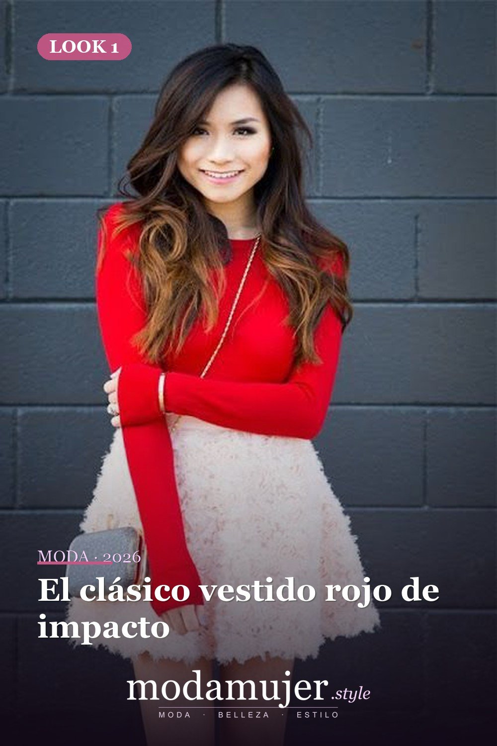 El clásico vestido rojo de impacto — 35 trajes rojos para usar antes de los 30