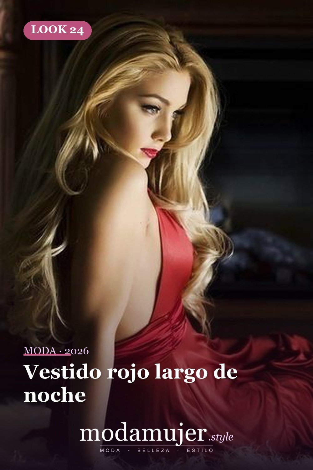 Vestido rojo largo de noche — 35 trajes rojos para usar antes de los 30