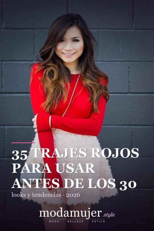 35 trajes rojos para usar antes de los 30