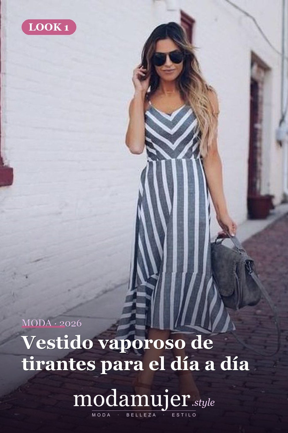 Vestido vaporoso de tirantes para el día a día — 35 vestidos casuales de verano para mujeres