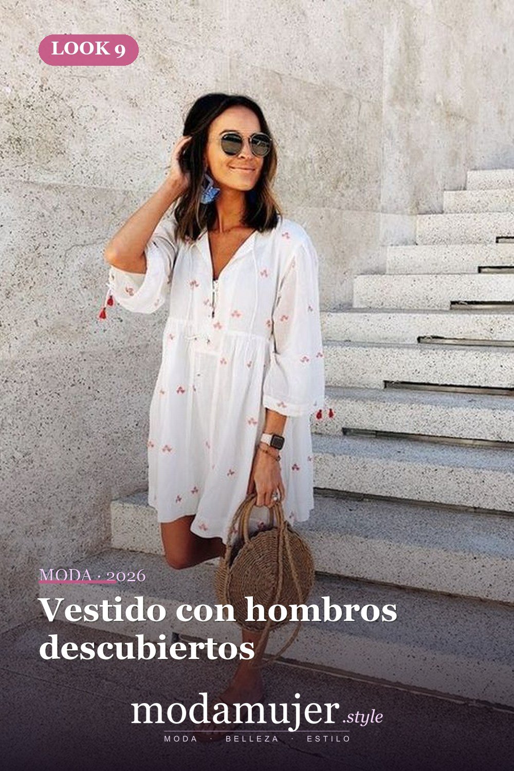 Vestido con hombros descubiertos — 35 vestidos casuales de verano para mujeres