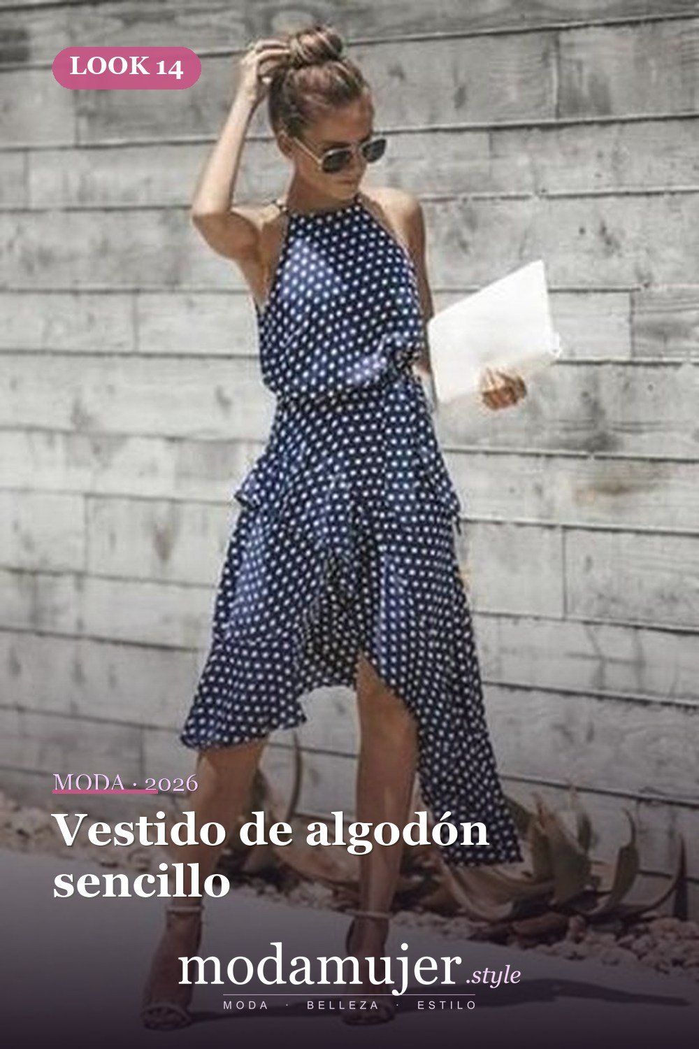 Vestido de algodón sencillo — 35 vestidos casuales de verano para mujeres