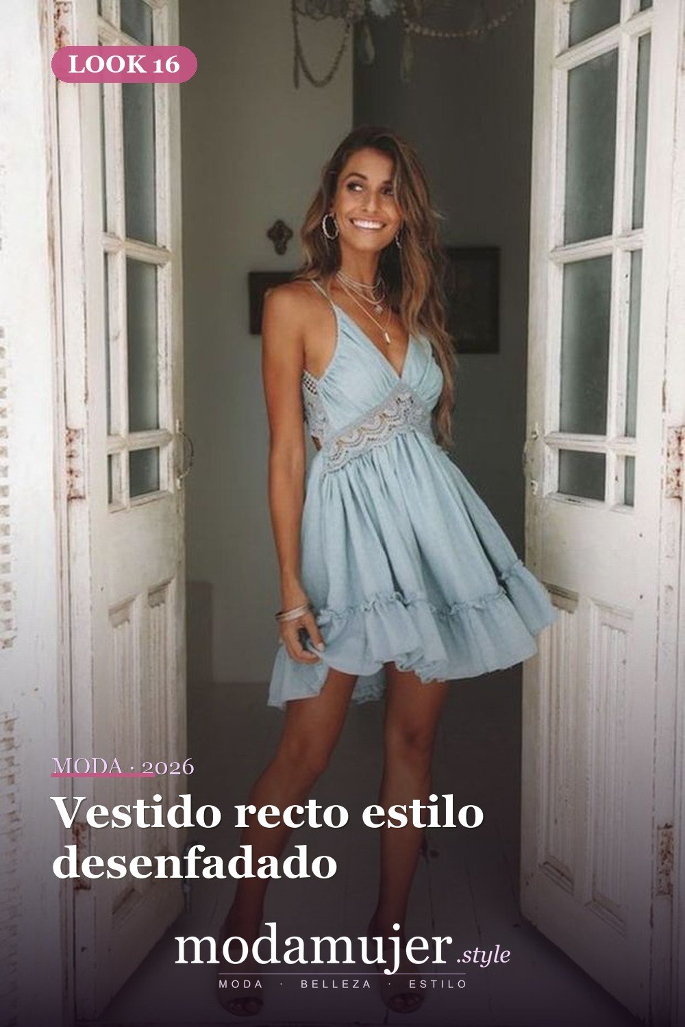 Vestido recto estilo desenfadado — 35 vestidos casuales de verano para mujeres